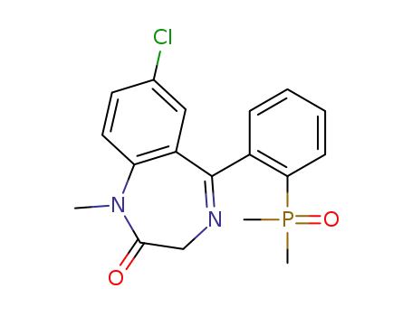 7-chloro-1,3-dihydro-5-(2-(dimethylphosphoryl)phenyl)-1-methyl-2H-benzo[e][1,4]diaze pin-2-one