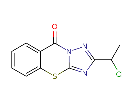 2-(1-Chloroethyl)-1,2,4-triazolo<5,1-b><1,3>benzothiazin-9-one