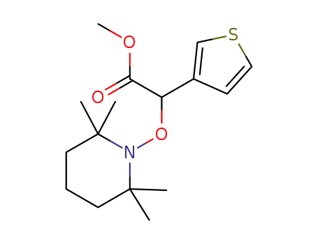 methyl 2-((2,2,6,6-tetramethylpiperidin-1-yl)oxy)-2-(thiophen-3-yl)acetate