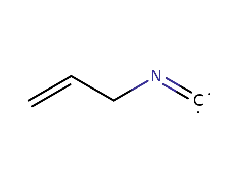 Molecular Structure of 2835-21-4 (1-Propene, 3-isocyano-(9CI))