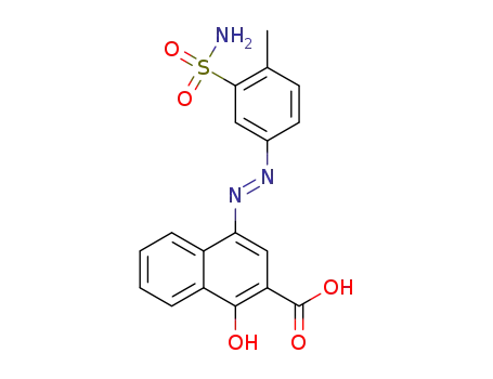 (E)-1-hydroxy-4-((4-methyl-3-sulfamoylphenyl)diazenyl)-2-naphthoic acid