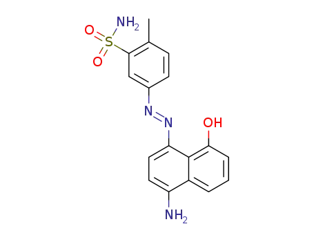 (E)-5-((4-amino-8-hydroxynaphthalen-1-yl)diazenyl)-2-methylbenzenesulfonamide