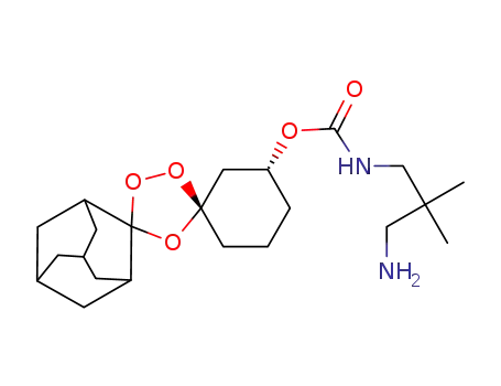 (1R,3'R)-dispiro[adamantane-2,3'-[1,2,4]trioxolane-5',1'-cyclohexan]-3'-yl (3-amino-2,2-dimethylpropyl)carbamate