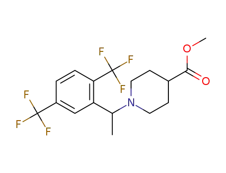 methyl 1-(1-(2,5-bis(trifluoromethyl)phenyl)ethyl)piperidine-4-carboxylate