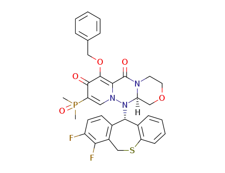 (R)-7-(benzyloxy)-12-((S)-7,8-difluoro-6,11-dihydrodibenzo[b,e]thiepin-11-yl)-9-(dimethylphosphoryl)-3,4,12,12a-tetrahydro-1H-[1,4] oxazino [3,4-c]pyrido[2,1-f] [1,2,4] triazine-6,8-dione
