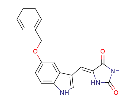 (5Z)-5-(5-benzyloxy-3-indolylmethylene)-1,3-imidazolidine-2,4-dione