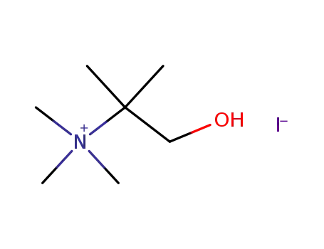 Molecular Structure of 17199-19-8 (1-hydroxy-N,N,N,2-tetramethylpropan-2-aminium iodide)