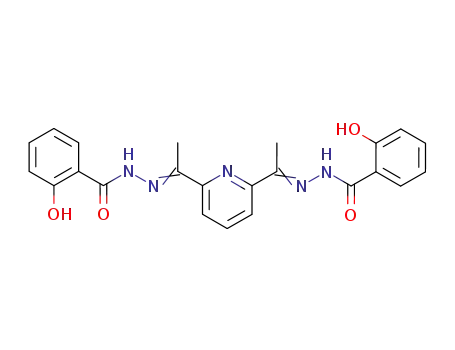 Molecular Structure of 76115-25-8 (1,1'-(2,6-Pyridinediyl)bis(ethanone 2-hydroxybenzoylhydrazone))