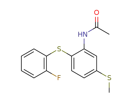 2-(2-fluorophenylthio)-5-(methylthio)acetanilide