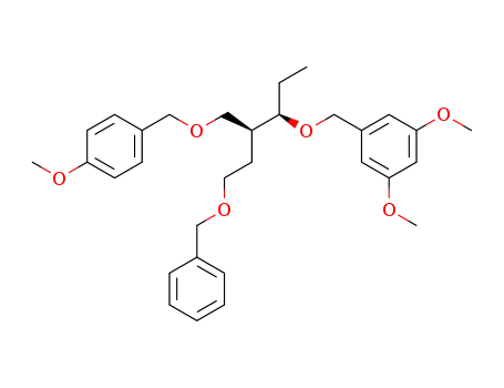 1-[(1R,2S)-4-Benzyloxy-1-ethyl-2-(4-methoxy-benzyloxymethyl)-butoxymethyl]-3,5-dimethoxy-benzene