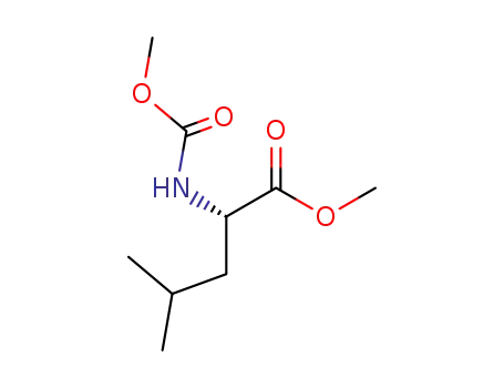 Molecular Structure of 113089-14-8 (L-Leucine, N-(methoxycarbonyl)-, methyl ester)