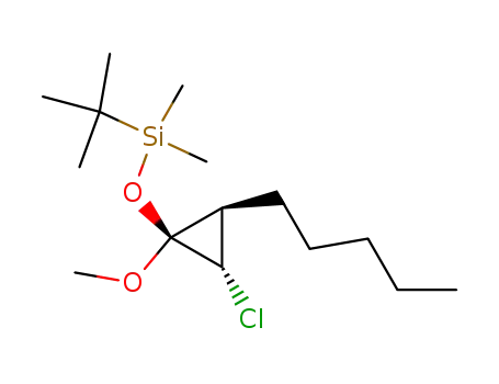 tert-Butyl-((1S,2S,3R)-2-chloro-1-methoxy-3-pentyl-cyclopropoxy)-dimethyl-silane