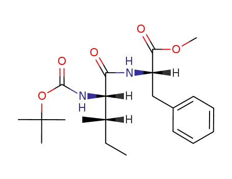 Molecular Structure of 97641-59-3 (L-Phenylalanine, N-[(1,1-dimethylethoxy)carbonyl]-L-isoleucyl-, methyl
ester)