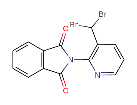 Molecular Structure of 114858-36-5 (1H-Isoindole-1,3(2H)-dione, 2-[3-(dibromomethyl)-2-pyridinyl]-)