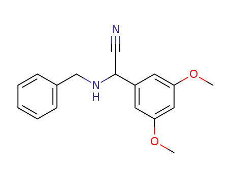 2-(benzylamino)-2-(3,5-dimethoxyphenyl)acetonitrile