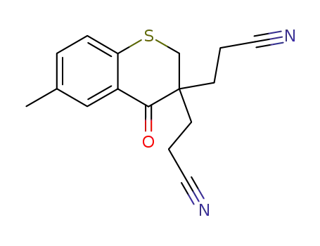 3,3-di-(β-cyanoethyl)-6-methyl-thiochroman-4-one