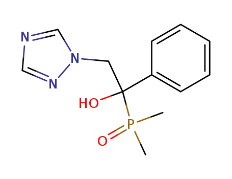 1-Hydroxy-1-phenyl-2-(1,2,4-triazol-1-yl)ethyl-dimethyloxophosphoran