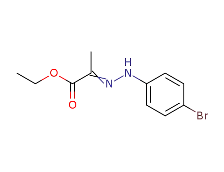 Molecular Structure of 16382-11-9 ((E)-ethyl 2-(2-(4-bromophenyl)hydrazono)propanoate)