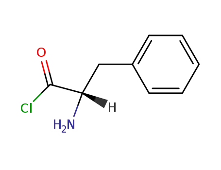 Molecular Structure of 87877-11-0 (Benzenepropanoyl chloride, a-amino-, (S)-)