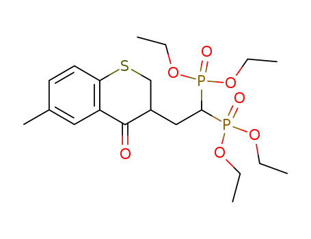 [2-(3,4-Dihydro-6-methyl-4-oxo-2H-1-benzothiopyran-3-yl) ethylidene]bisphosphonic acid tetraethyl ester