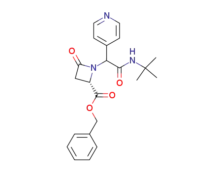 4-benzyloxycarbonyl-1-<(N-tert-butylcarbamoyl)(4-pyridinyl)methyl>azetidin-2-one