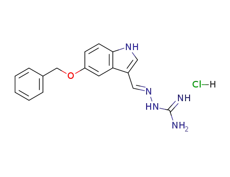 3-<<5-(benzyloxy)-1H-indol-3-yl>methylene>carbazimidamide hydrochloride