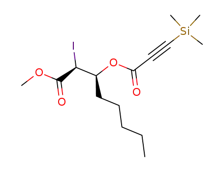 methyl (2S,3S)-2-iodo-3-(trimethylsilylpropynoyloxy)octanoate
