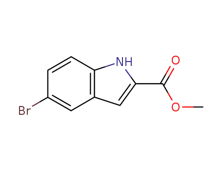 Molecular Structure of 210345-56-5 (5-Bromoindole-2-carboxylic acid methyl ester)