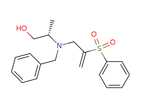 (S)-2-[(2-Benzenesulfonyl-allyl)-benzyl-amino]-propan-1-ol