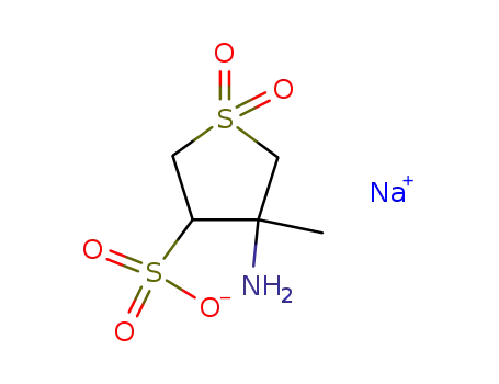 sodium; 4-amino-4-methyl-1,1-dioxo-tetrahydro-1λ6-thiophene-3-sulfonate