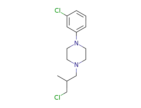 1-(3-chlorophenyl)-4-(2-methyl-3-chloropropyl)piperazine