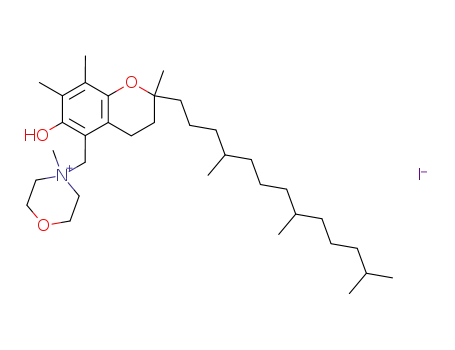 4-[6-hydroxy-2,7,8-trimethyl-2-(4,8,12-trimethyl-tridecyl)-chroman-5-ylmethyl]-4-methyl-morpholin-4-ium; iodide