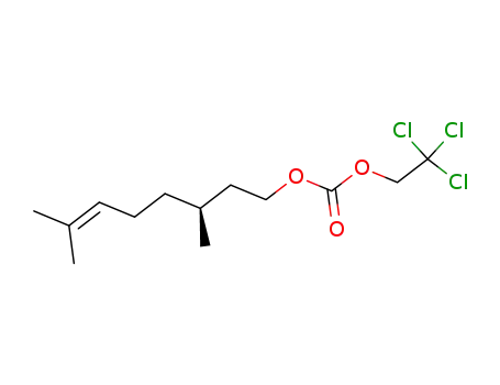 Carbonic acid (S)-3,7-dimethyl-oct-6-enyl ester 2,2,2-trichloro-ethyl ester