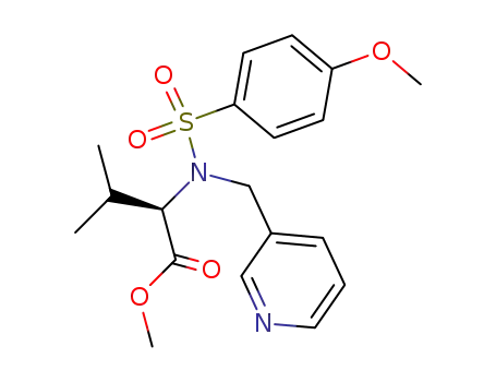 methyl 2(R)-[[(4-methoxyphenyl)sulfonyl](3-picolyl)amino]-3-methylbutanoate
