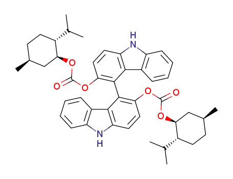 Carbonic acid (1S,2R,5S)-2-isopropyl-5-methyl-cyclohexyl ester 3'-((1S,2R,5S)-2-isopropyl-5-methyl-cyclohexyloxycarbonyloxy)-9H,9'H-[4,4']bicarbazolyl-3-yl ester