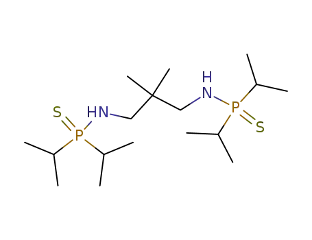 Molecular Structure of 596106-62-6 (Phosphinothioic amide,
N,N'-(2,2-dimethyl-1,3-propanediyl)bis[P,P-bis(1-methylethyl)-)