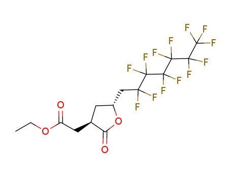 [(3R,5R)-2-Oxo-5-(2,2,3,3,4,4,5,5,6,6,7,7,7-tridecafluoro-heptyl)-tetrahydro-furan-3-yl]-acetic acid ethyl ester