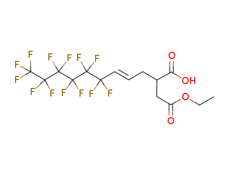 ethyl 2-[3-(perfluorohexyl)-E-2-propenyl]-1-oic acid-4-oate
