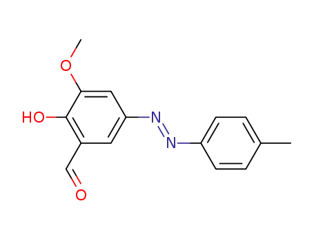 (E)-2-hydroxy-3-methoxy-5-( p-tolyldiazenyl)benzaldehyde
