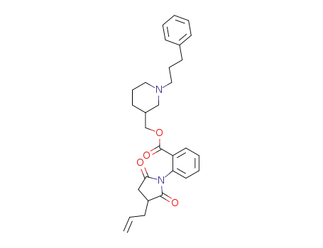 2-(3-allyl-2,5-dioxo-pyrrolidin-1-yl)-benzoic acid 1-(3-phenyl-propyl)-piperidin-3-ylmethyl ester