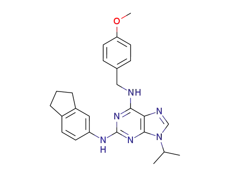 2-(indan-5-amino)-6-(4-methoxybenzylamino)-9-isopropylpurine