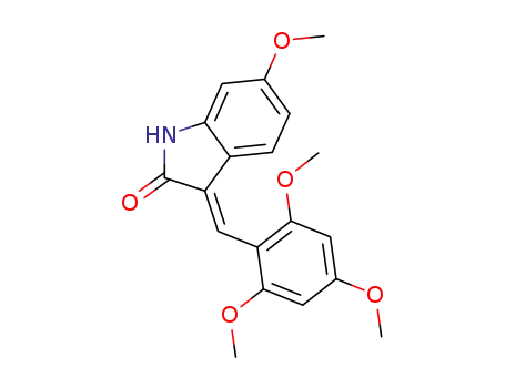 6-Methoxy-3-[1-(2,4,6-trimethoxy-phenyl)-meth-(E)-ylidene]-1,3-dihydro-indol-2-one