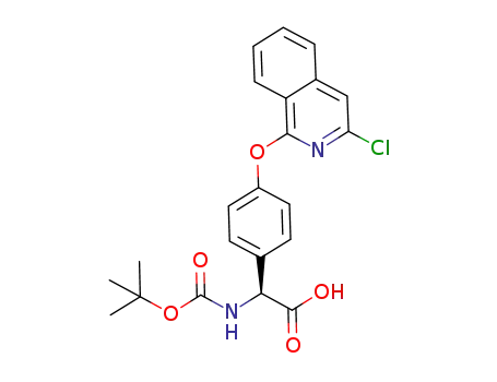 (S)-tert-butoxycarbonylamino[4-(3-chloroisoquinolin-1-yloxy)phenyl]acetic acid