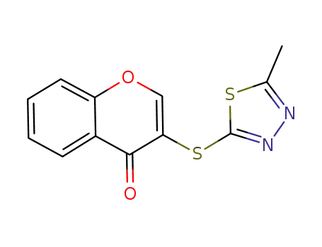 3-[(5-methyl-1,3,4-thiadiazol-2-yl)sulfanyl]-4H-1-benzopyran-4-one