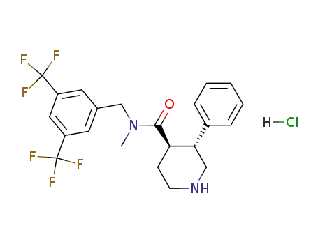 (3R*,4R*)-N-[3,5-bis(trifluoromethyl)benzyl]-N-methyl-3-phenylpiperidine-4-carboxamide hydrochloride