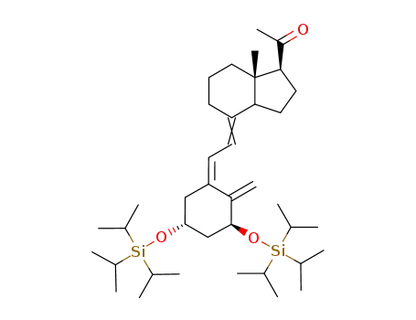1α,3β-bis-triisopropylsilyloxy-20-oxo-5,6-transpregnacalciferol