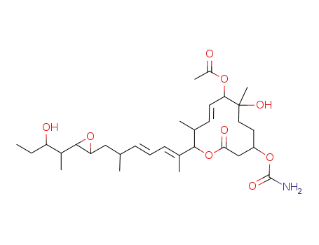 (8E,12E,14E)-7-acetoxy-3-carbamoyloxy-6,21-dihydroxy-6,10,12,16,20-pentamethyl-18,19-epoxytricosa-8,12,14-trien-11-olide