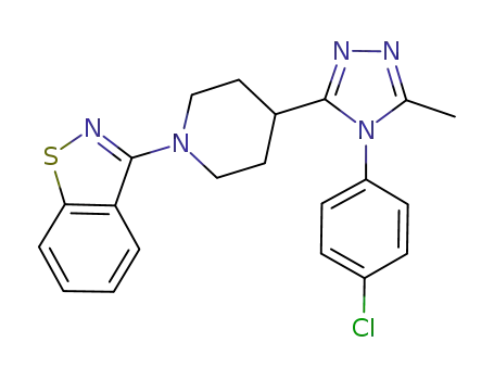 3-{4-[4-(4-chlorophenyl)-5-methyl-4H-1,2,4-triazol-3-yl]piperidin-1-yl}-1,2-benzisothiazole