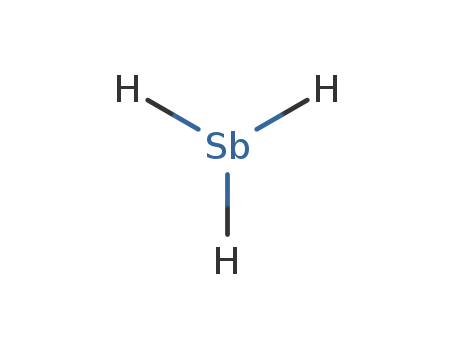 Molecular Structure of 7803-52-3 (Antimonous hydride)
