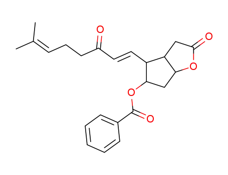 (1S,5R,6R,7R)-7-benzoyloxy-6-[(E)-7-methyl-3-oxo-1,6-octadienyl]-2-oxabicyclo[3.3.0]-octan-3-one
